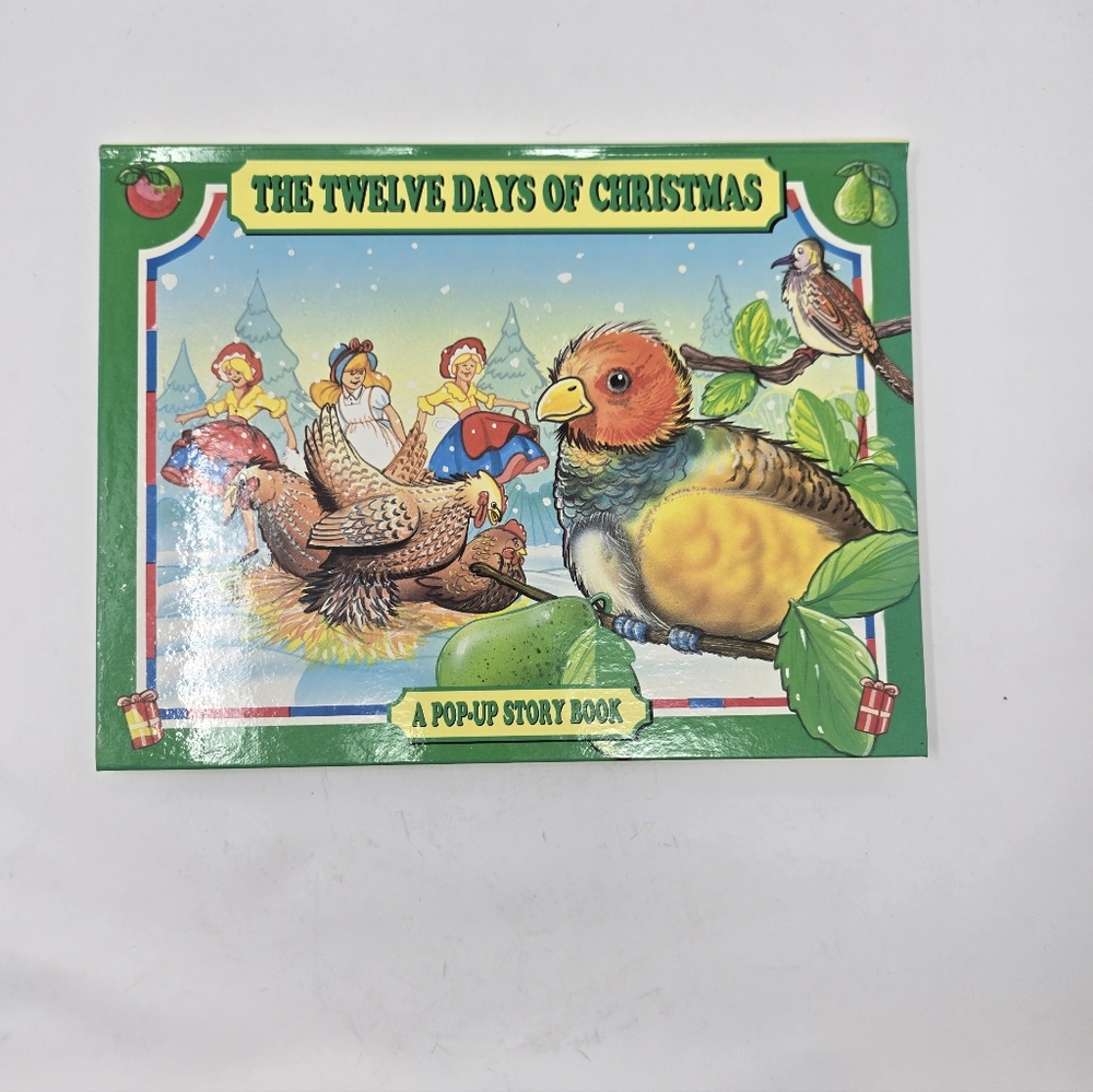 Vintage 1997 The Twelve Days of Christmas A Pop Up Story Book Childrens Vintage